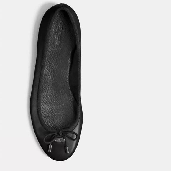 Coach LARA SILK NAPPA Black Ballet flat - Picture 2 of 10
